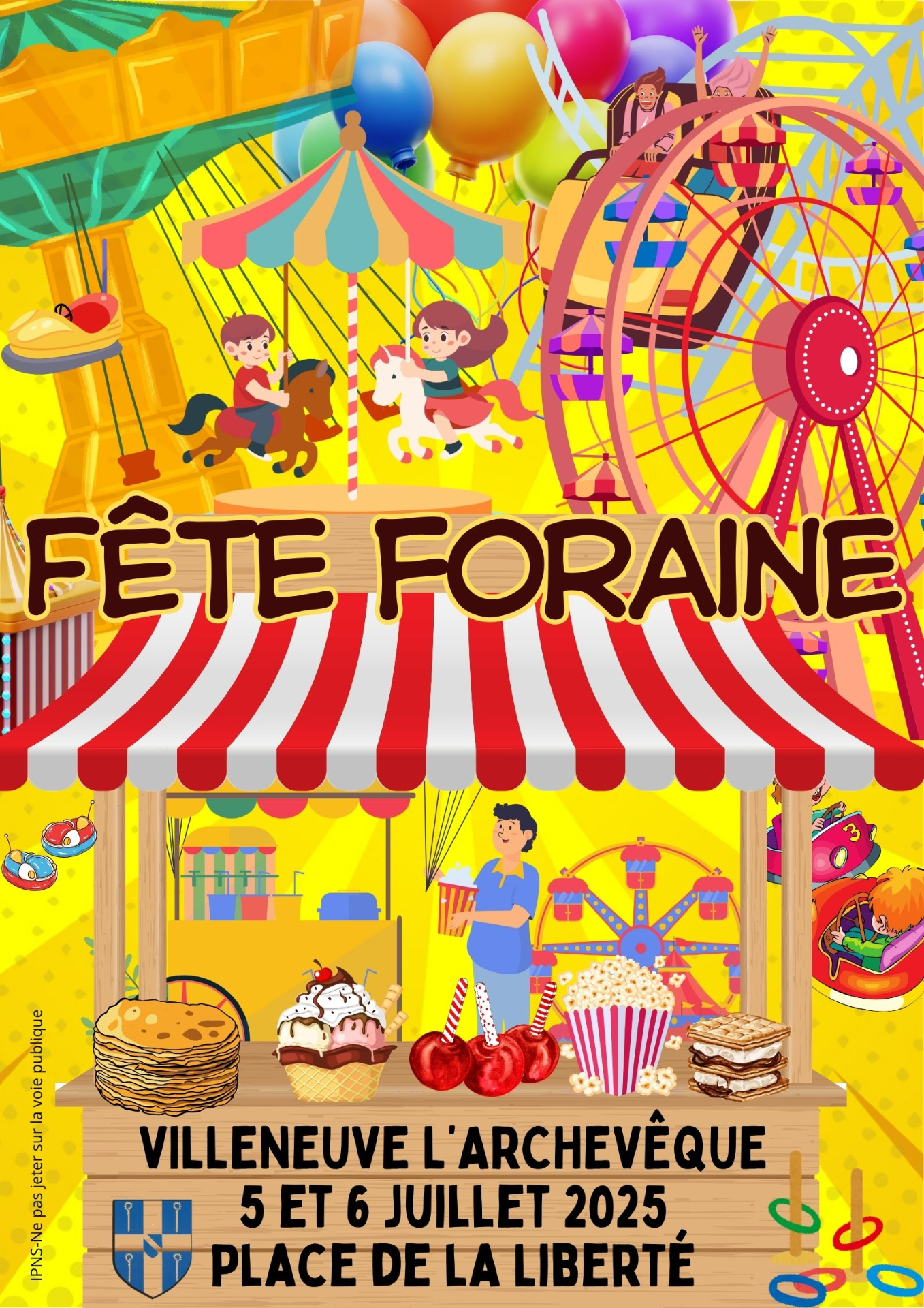 Fête foraine les 5 et 6 juillet 2025